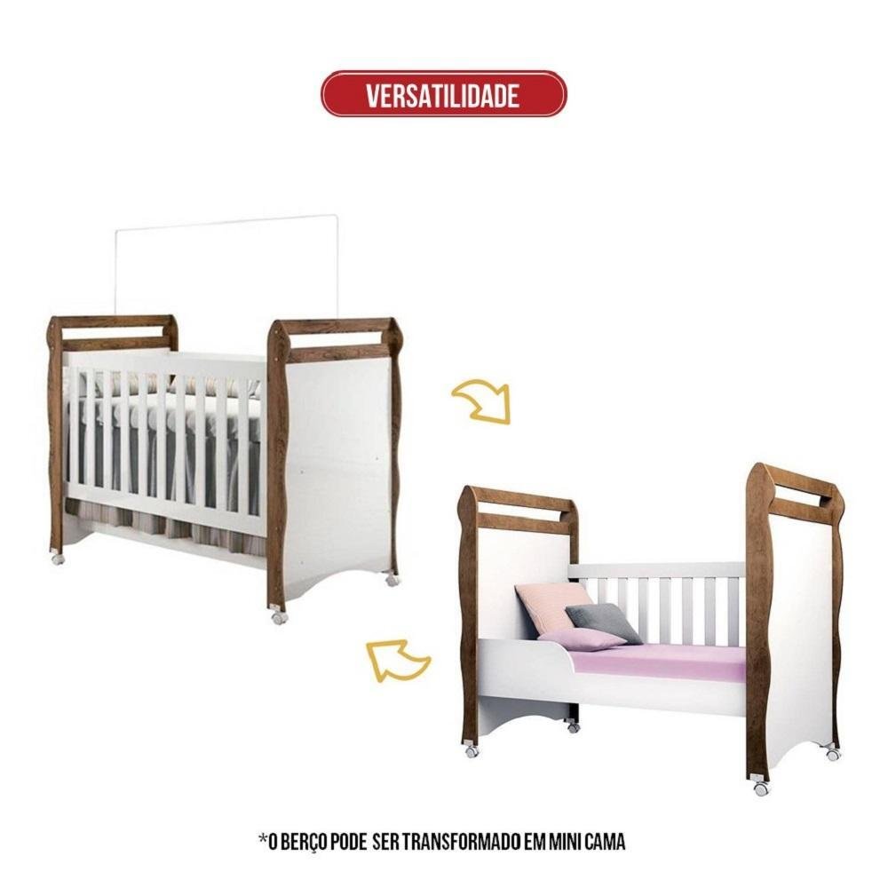 Berco minicama mirelli 11272 amadeirado rustico Clearance