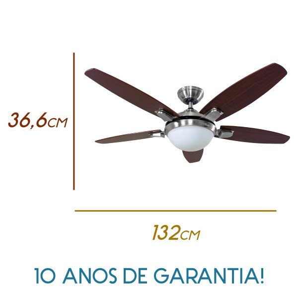 Ventilador De Teto Hunter Contempo 220v St50016 Madeiramadeira