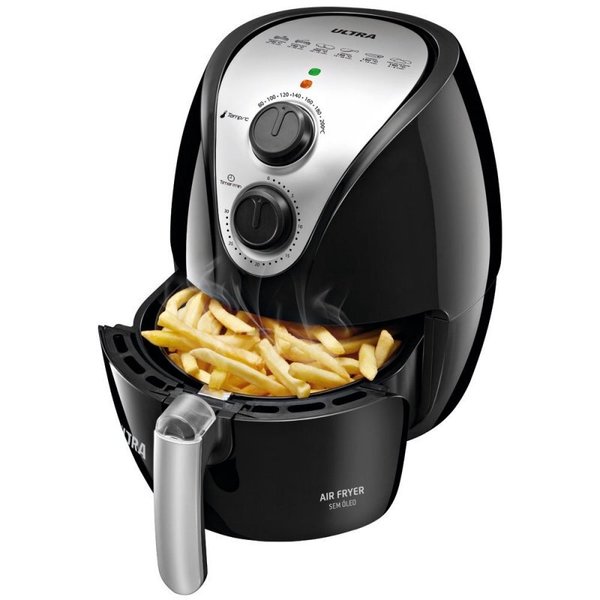 Fritadeira Sem Óleo Ultra Air Fryer, Capacidade 2 Litros, Preta AF10
