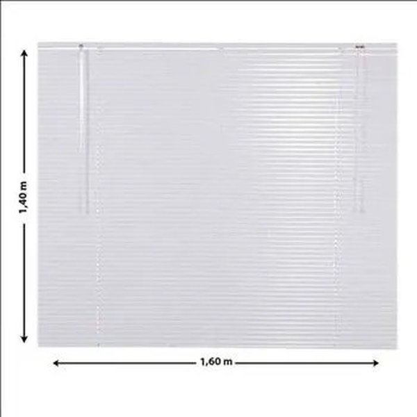 Persiana Horizontal Em Pvc Ever blinds 150x140cm MadeiraMadeira