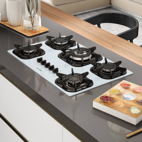Cooktop 5 Bocas Tripla Chama a Gás Superautomático Mueller Bivolt