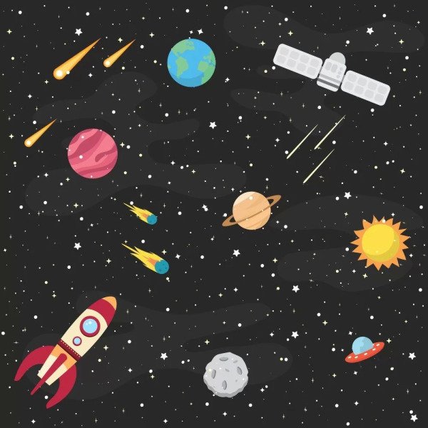 Papel De Parede Espaco Sideral 0 58 X 3 00 Metros Madeiramadeira