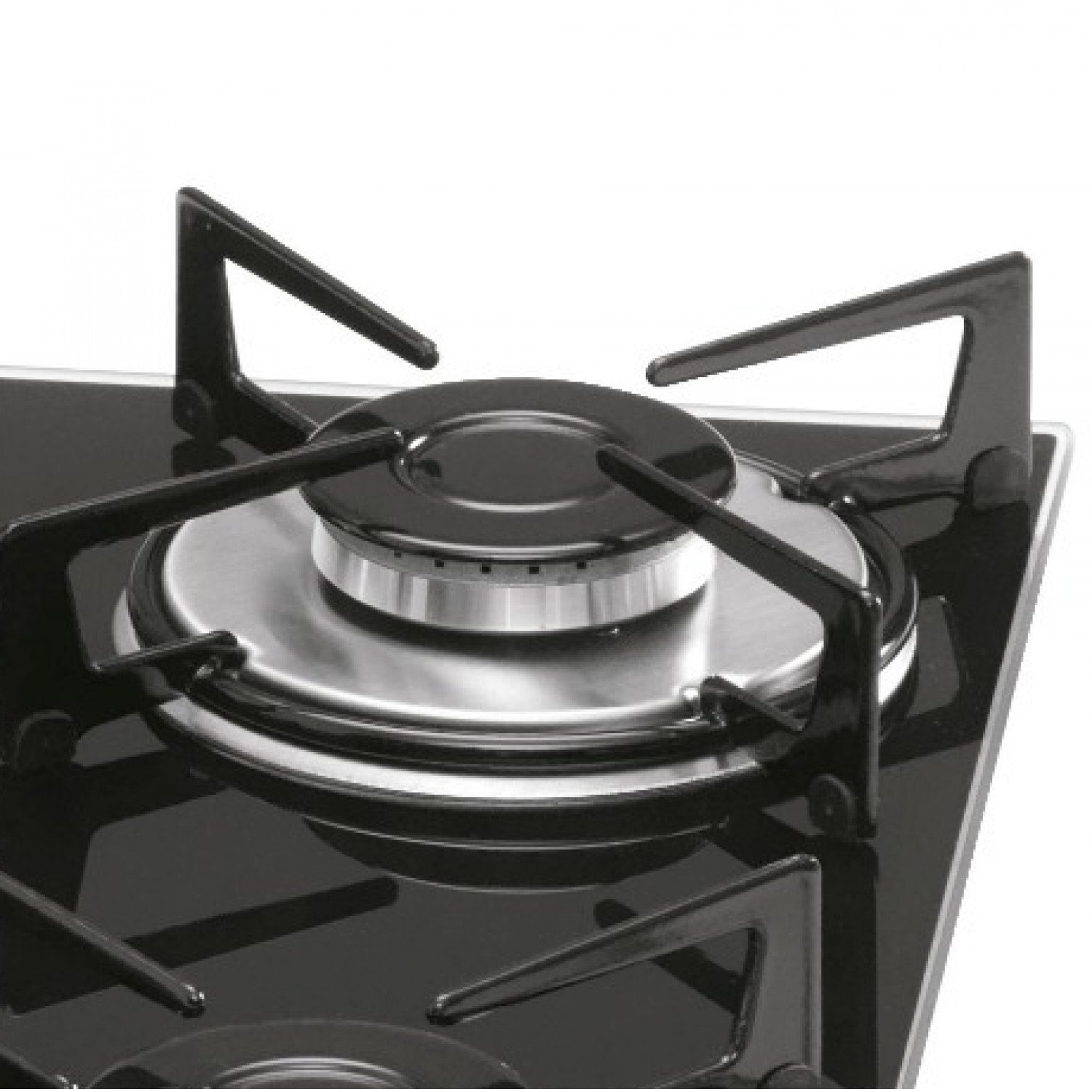 Cooktop 5 Bocas a Gás Tripla Chama Mesa Vidro Fischer Bivolt Preto