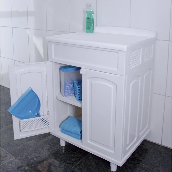 Gabinete Multiuso com Tampo Liso Clássica Astra Branco | MadeiraMadeira