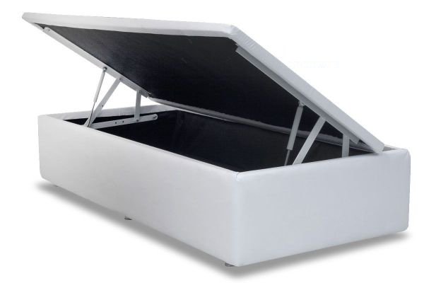 Cama Box Solteiro Energy Prime 88x188x53 Cinza Leroy Merlin