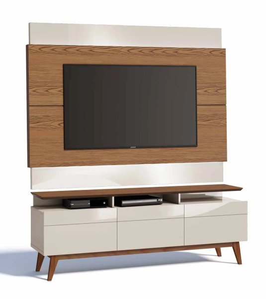 Rack com Painel Classic +3G 1.8 Freijó com Off White - Imcal Móveis é boa?