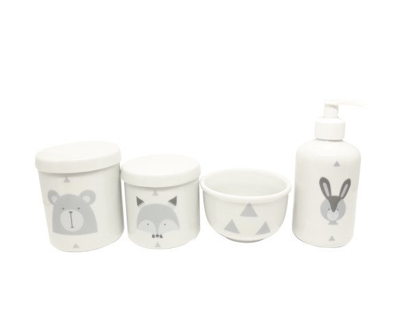 kit higiene bebe porcelana