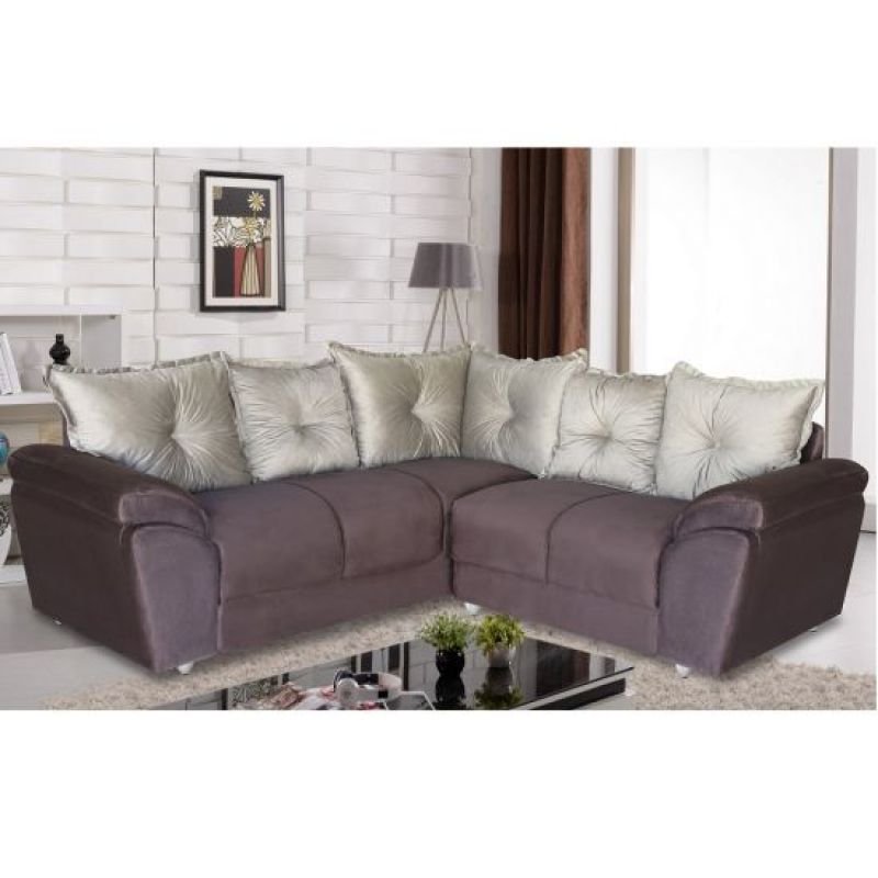 Sofá de Canto Umaflex Toronto com 4 Lugares em Tecido Suede liso com