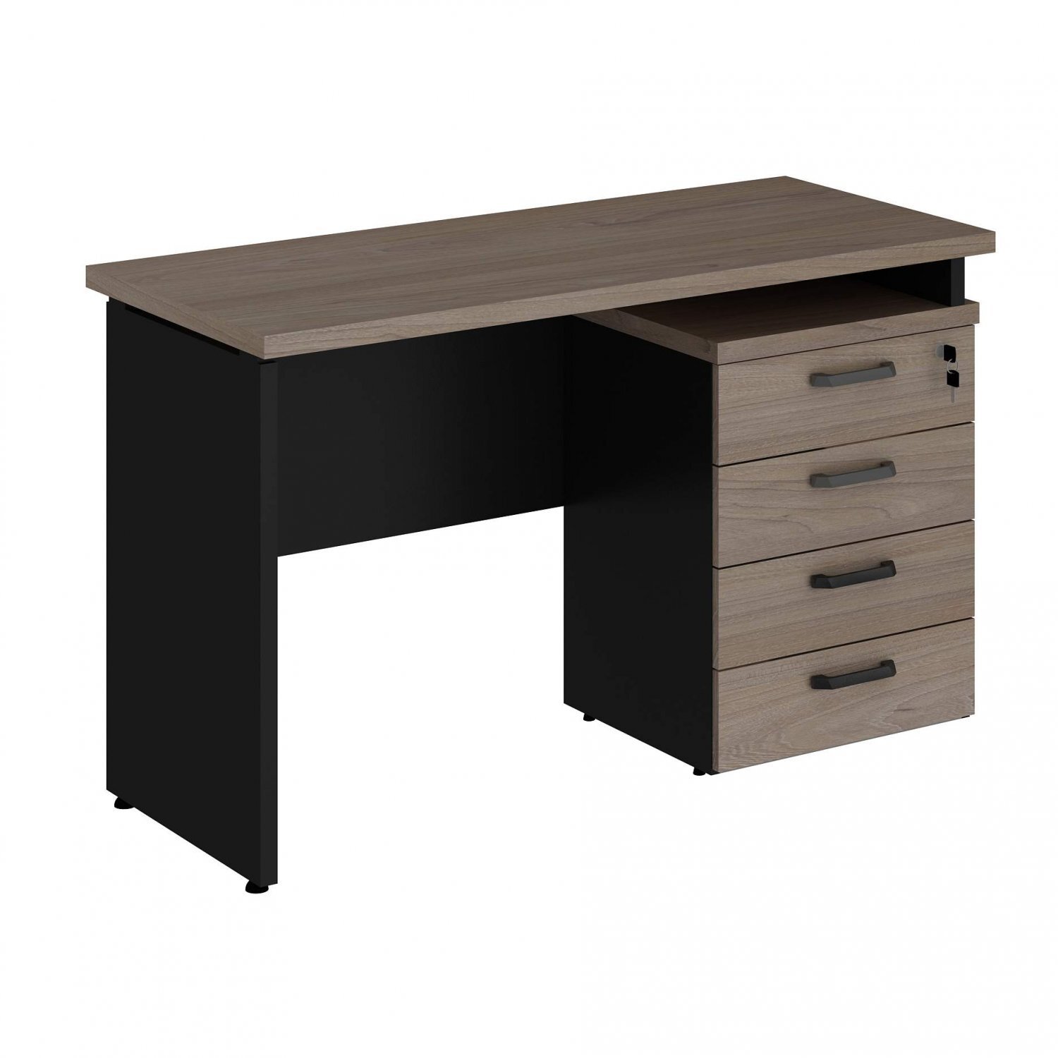 Mesa Retangular Dinâmica 120cm c/ gaveteiro pedestal 04 