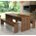 Conjunto Mesa e 2 Bancos Festivo Espresso Móveis Conjunto Mesa e 2 Bancos Festivo Espresso Móveis