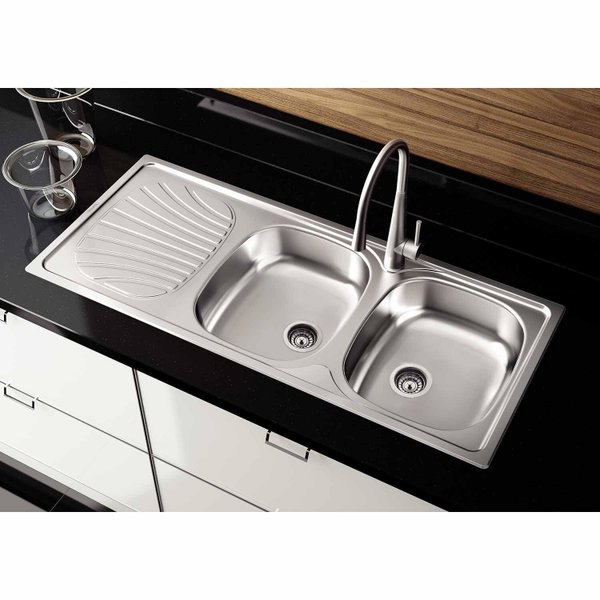 Cuba Dupla de Sobrepor para Cozinha Tramontina Polaris 2C 34 Inox ...