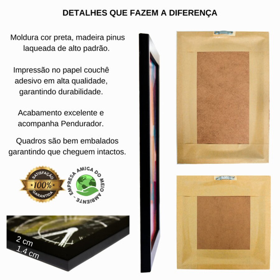 Quadro Decorativo Vintage Bar Whiskey 33x43 Cm Preto Madeiramadeira