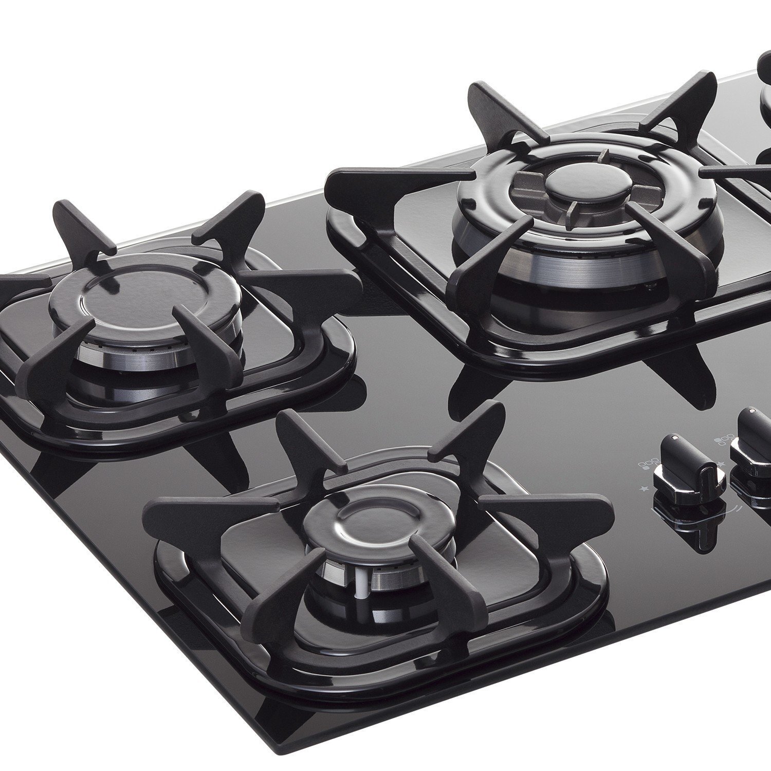 Cooktop 5 Bocas Tripla Chama a Gás Superautomático Mueller Preto